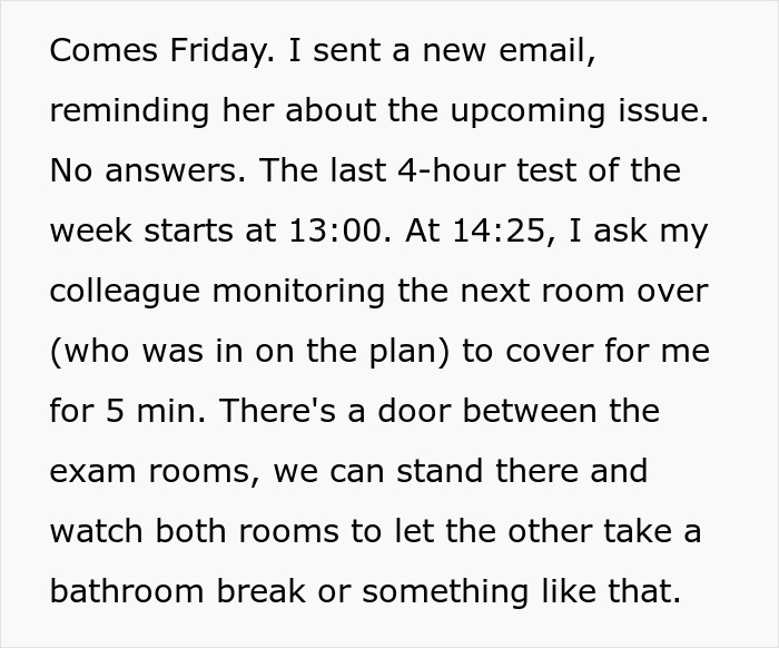 Teacher Leaves Exam Early, Forcing The School Principal To Monitor The Students Herself After Mass Malicious Compliance Ensues Teacher Leaves Exam Early, Forcing The School Principal To Monitor The Students Herself After Mass Malicious Compliance Ensues