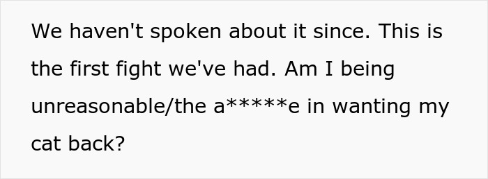 "Her Or The Cat": Man Asks For Advice After Wife Who Went Through Stillbirth Refuses To Allow His Beloved Pet Back In The House