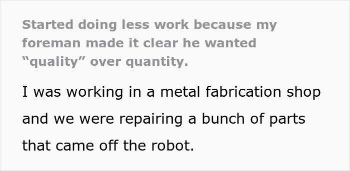 Boss Punishes Employee Because His Work Is Perfect Only 99% Of The Time, Regrets It After He Reaches 100% With Horrible Productivity Boss Punishes Employee Because His Work Is Perfect Only 99% Of The Time, Regrets It After He Reaches 100% With Horrible Productivity