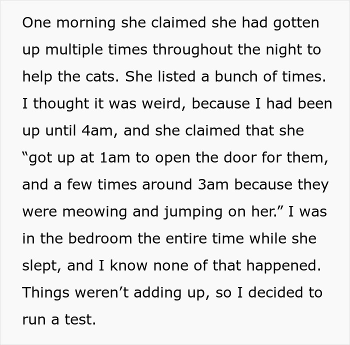 Wife&rsquo;s Lie Surfaces When Husband Decides To Stay Up All Night And Check If His Cats Really Wake His Wife Up