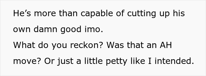 "Am I The Jerk For Putting My Fianc&eacute;'s Food In A Child's Bowl?"