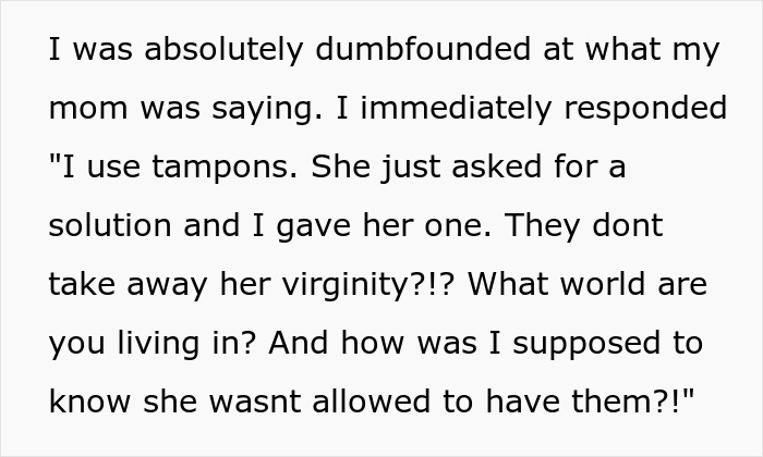 14-Year-Old Wants To Go Swimming During Her Period, So Her Sister Teaches Her How Tampons Work, Christian Mother Goes Ballistic