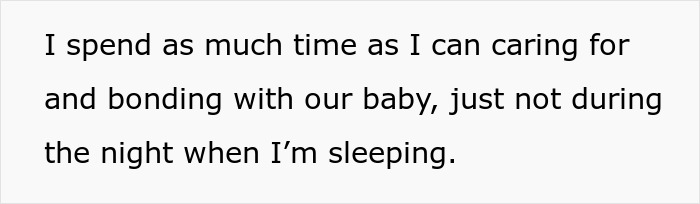 Man Asks Whether He’s The Jerk For Refusing To Wake Up In The Middle Of The Night To Take Care Of His Baby, The Internet Sides With Him Man Asks Whether He’s The Jerk For Refusing To Wake Up In The Middle Of The Night To Take Care Of His Baby, The Internet Sides With Him