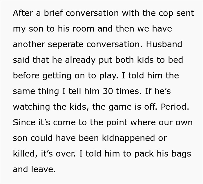 Woman Rushes Home After Learning Police Found Her Toddler By The Highway, Finds Her Husband Gaming In His Room Despite The Alarms Blasting