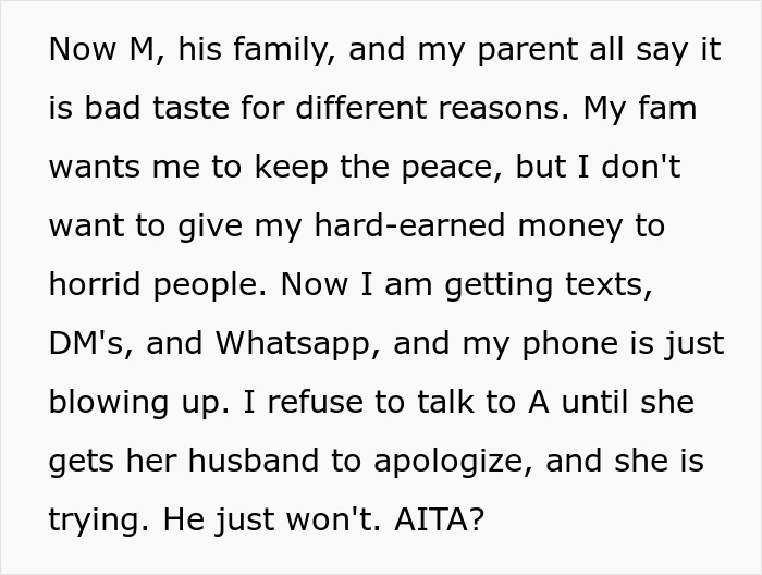 "They Kept Laughing": Groom And His Family Ruin This Woman's Dress, Regret It After She Leaves With Her Gift