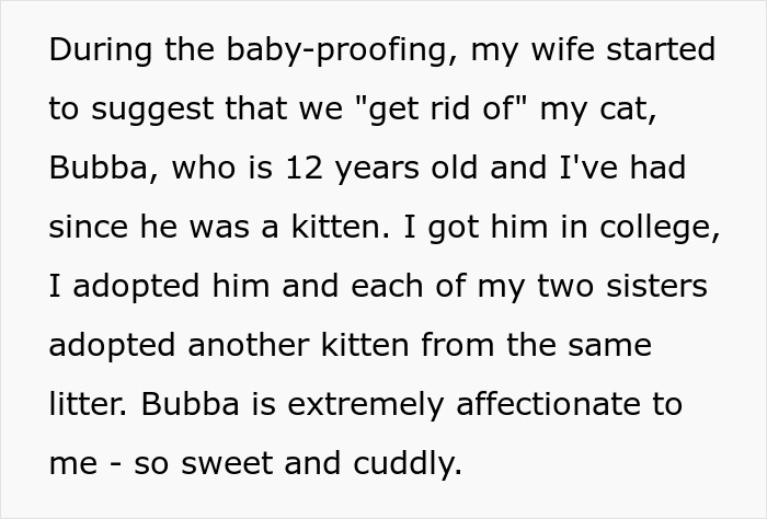 "Her Or The Cat": Man Asks For Advice After Wife Who Went Through Stillbirth Refuses To Allow His Beloved Pet Back In The House