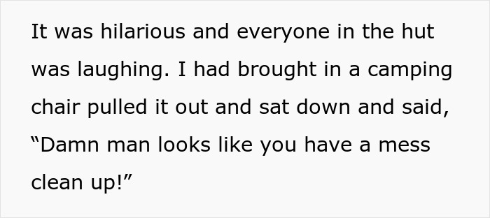 Man Is Fed Up With Coworker Kicking The Bucket He Sits On Out From Under His Butt, Fills It With Nuts And Bolts, Cuts The Bottom Off, And Observes The Chaos