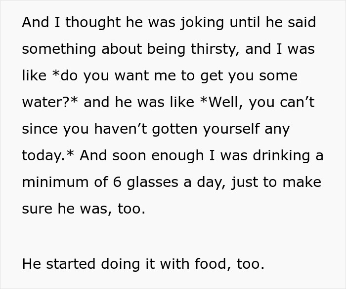 Husband &ldquo;Forces&rdquo; His Wife To Take Care Of Herself By Making Her Do The Same Things For Herself That She Does For Him