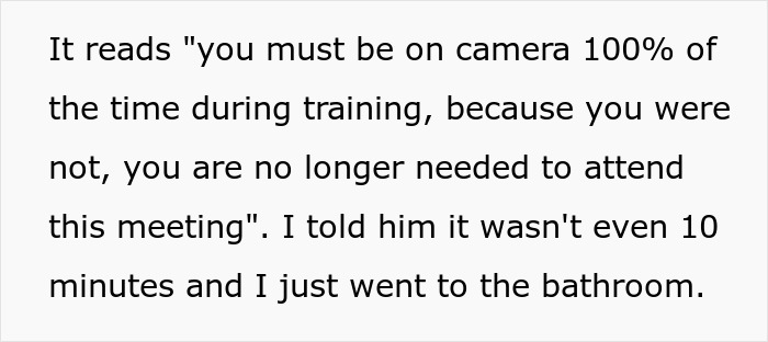 &ldquo;What Did You Think Would Happen?&rdquo;: Call Center Dismisses A New Hire After They Stepped Away From The Camera For 10 Minutes