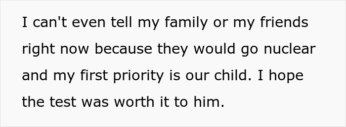 New Mom Left Heartbroken After Boyfriend Asks For A Paternity Test, Decides To Leave Him Immediately After The Test Shows He's The Father New Mom Left Heartbroken After Boyfriend Asks For A Paternity Test, Decides To Leave Him Immediately After The Test Shows He's The Father