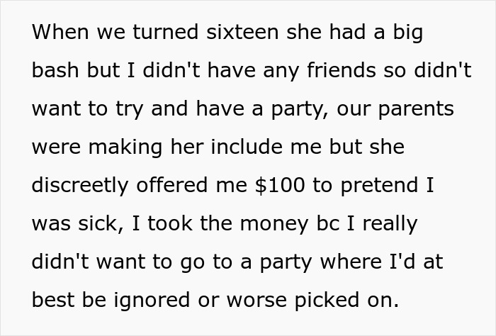 "I Had To Be In Therapy For Years Because Of Her": Woman Gets Told Off By Family For Not Wanting Her Twin Sister To Be Her Bridesmaid "I Had To Be In Therapy For Years Because Of Her": Woman Gets Told Off By Family For Not Wanting Her Twin Sister To Be Her Bridesmaid