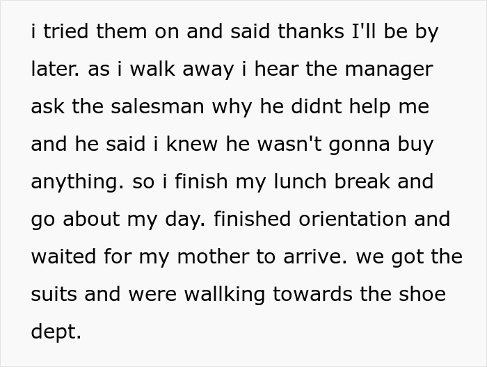 Salesperson Judges A Customer By His Appearance And Ignores Him, Gets Left Without A Commission