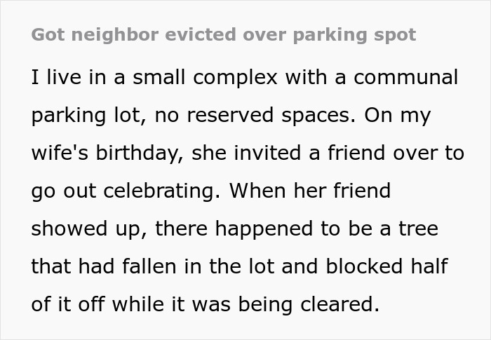Neighbor Blocks In Person&rsquo;s Car To Teach Them A Lesson, Ends Up Getting Evicted Almost Immediately