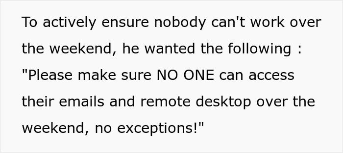 Boss Cuts Email Access For All Employees So He Doesn't Have To Pay Overtime, Regrets It When IT Worker Does Exactly That Boss Cuts Email Access For All Employees So He Doesn't Have To Pay Overtime, Regrets It When IT Worker Does Exactly That