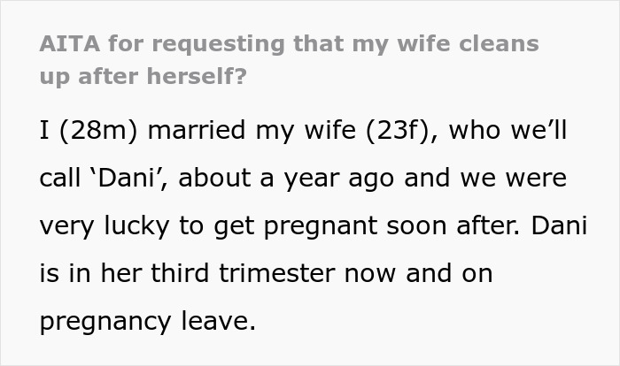 Man Asks If He Was Wrong Not To Help His Wife After She Had 'An Accident', Gets A Reality Check