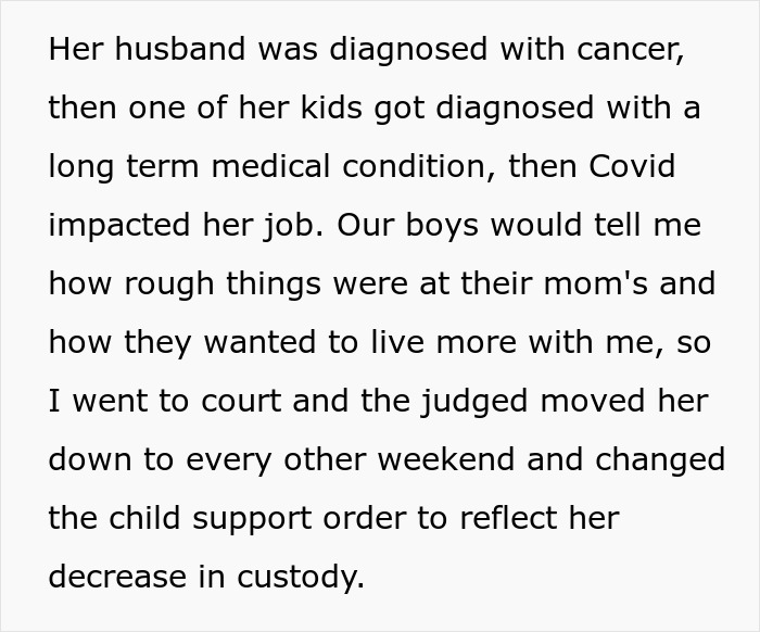 &ldquo;AITA For Telling My Ex-Wife I Don&rsquo;t Care If She And Her Family Starve, That I Am Just Responsible For Our Sons?&rdquo;