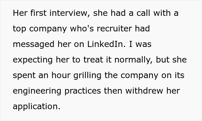Person Wonders If They&rsquo;re In The Wrong For Criticizing Girlfriend For How She Takes Job Interviews, Gets A Slice Of Honesty Pie Online