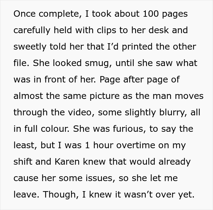 "A Monkey Could Do Your Job": Karen Manager Orders Employee To Print A Video File, Gets Fired