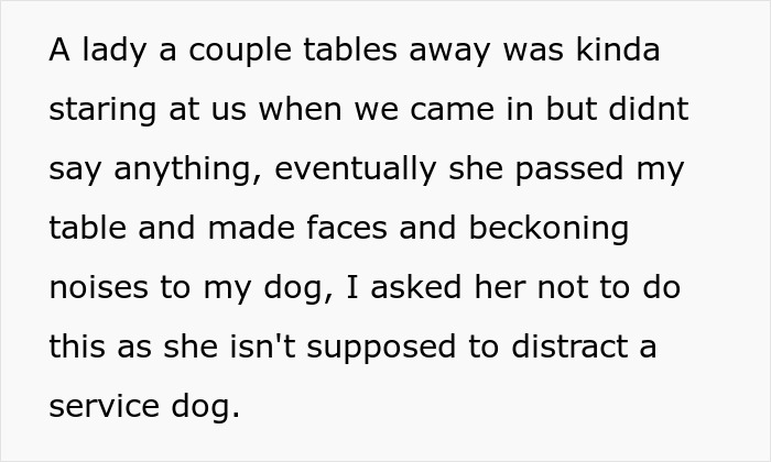 Karen Thinks This Person Has A "Fake" Service Dog, Gets Put In Her Place