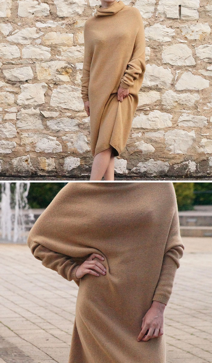 It Was A Long Job For Me, But I'm Very Happy With The Result. And It's Also Made Of Cashmere Yarn, Which Makes The Dress Light, Soft, And Warm