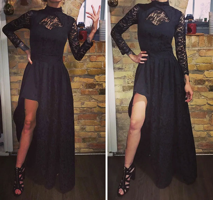 Hola, hice este vestido a partir de dos manteles (uno era de tela, el otro era de encaje)