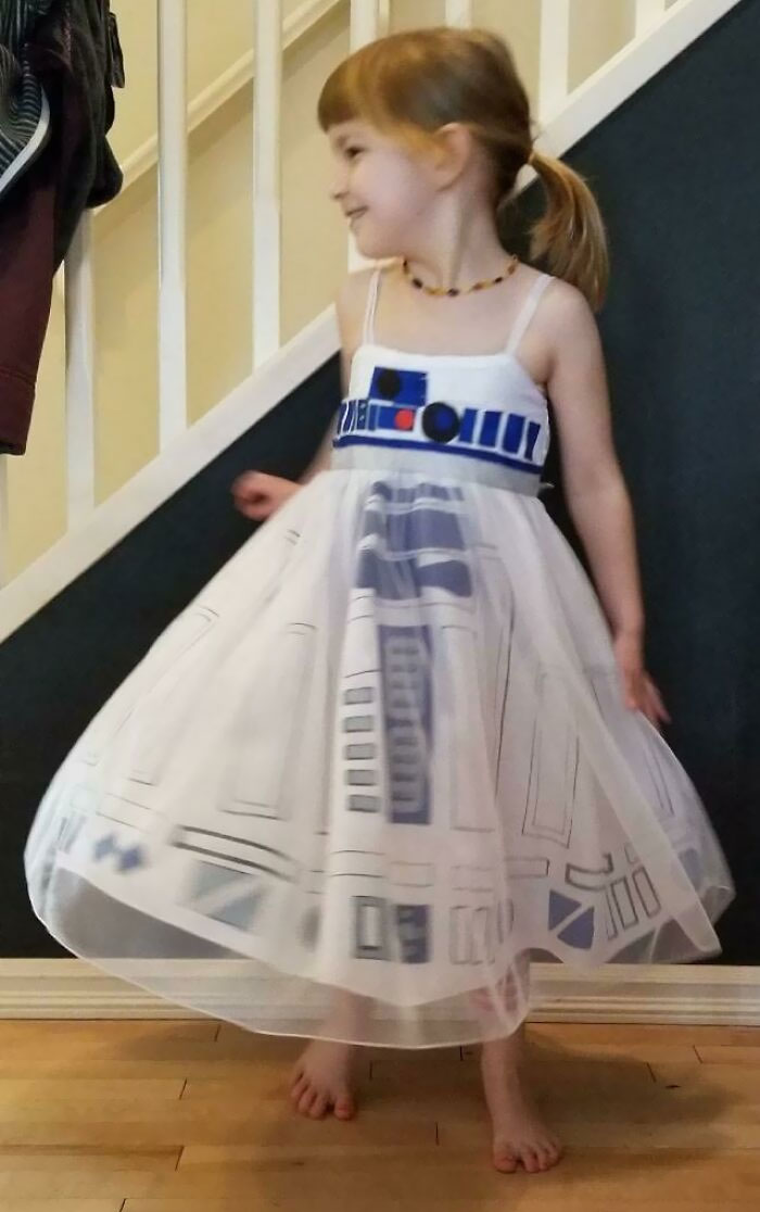 Vestido de R2D2 que hizo mi esposa