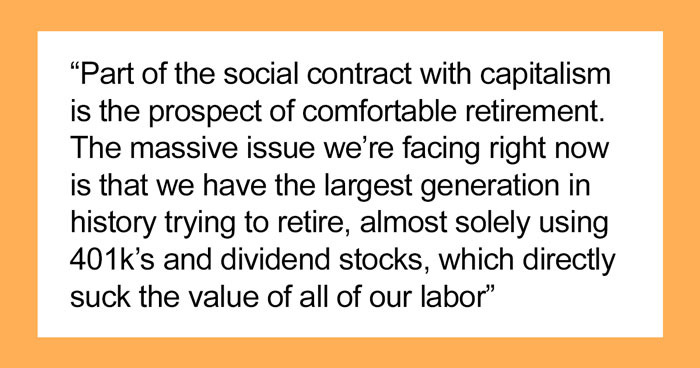 Person Asks “Do Boomers Really Think They’re Going To Sit Back And Retire While We Become Indentured Servants?” And People’s Opinions Are Split