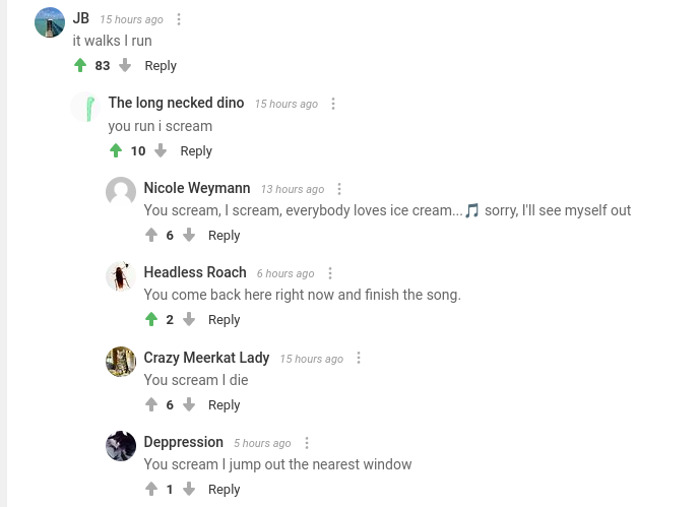 Just Screaming Like Normal People