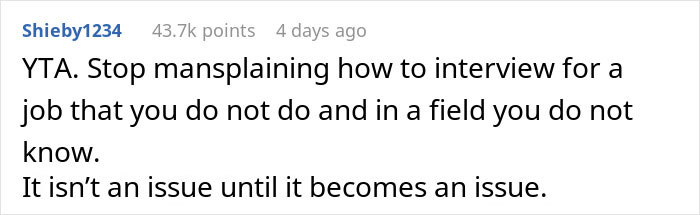 Person Wonders If They&rsquo;re In The Wrong For Criticizing Girlfriend For How She Takes Job Interviews, Gets A Slice Of Honesty Pie Online