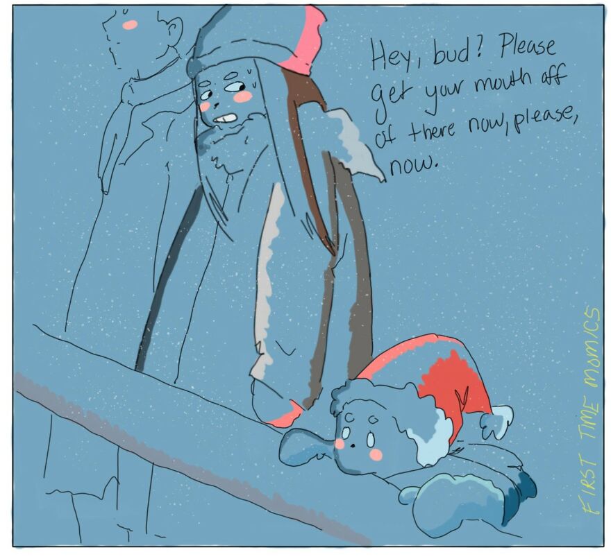 Having A Sanitary Time At The Holiday Train