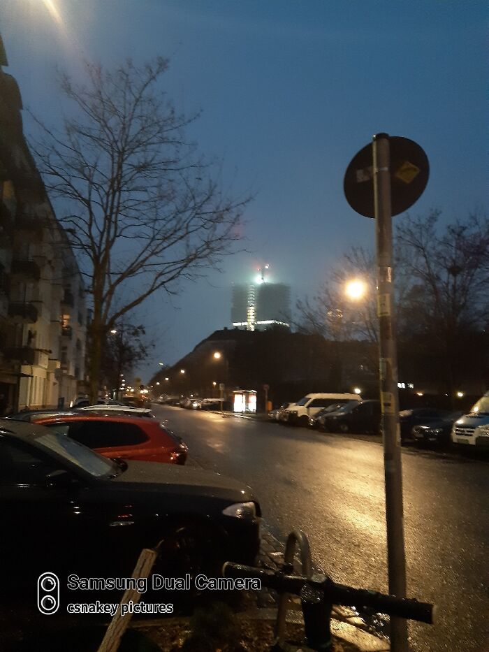 Building Of The Amazon Tower In Berlin (Taken At About 8 Am On My Way To School)