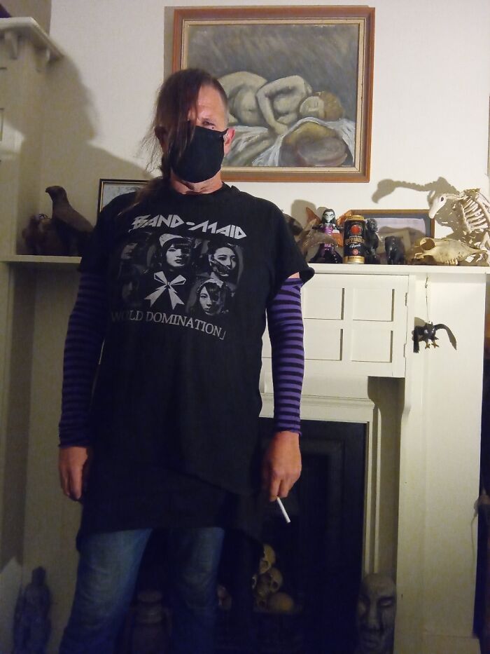 Don't Celebrate New Years But This Was My Drinking Alone Outfit!! ( Except For The Mask!)