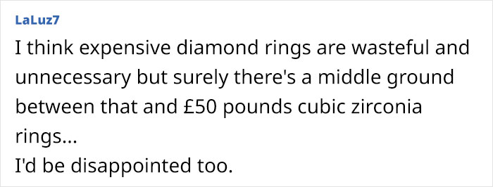“I Know He Can Afford So Much More”: Woman Checks Her Engagement Ring’s Hallmark And Finds Out That It’s “Cheap” “I Know He Can Afford So Much More”: Woman Checks Her Engagement Ring’s Hallmark And Finds Out That It’s “Cheap”