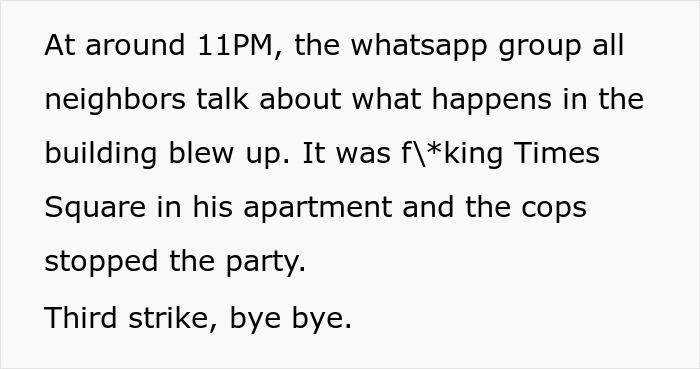 "Third Strike, Bye Bye": Guy Makes Annoying Neighbor Break The Rules By Throwing A Fake Party