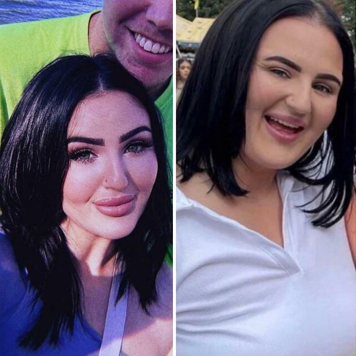 La chica que afirma no usar filtros