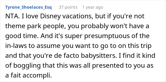 Childless Couple Get Accused Of 'Ruining' A Family Vacation By Not Going, Find Out They Were Expected To Babysit