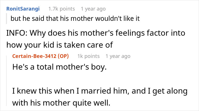 Man Refuses To Hire A Nanny Because His Mom &ldquo;Wouldn&rsquo;t Like It&rdquo;, Jeopardizes Wife&rsquo;s Career Instead