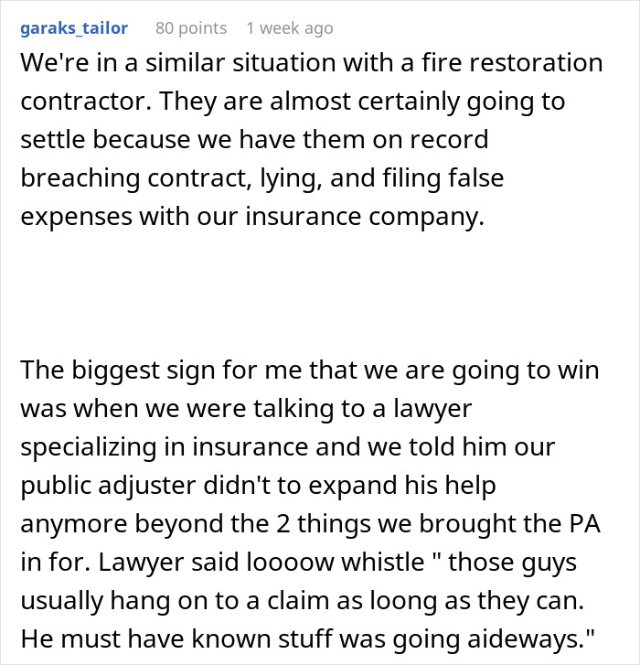 Man Maliciously Complies After Being Told &ldquo;Call A Lawyer&rdquo;, Wins $80 Thousand Over Insurance Claim