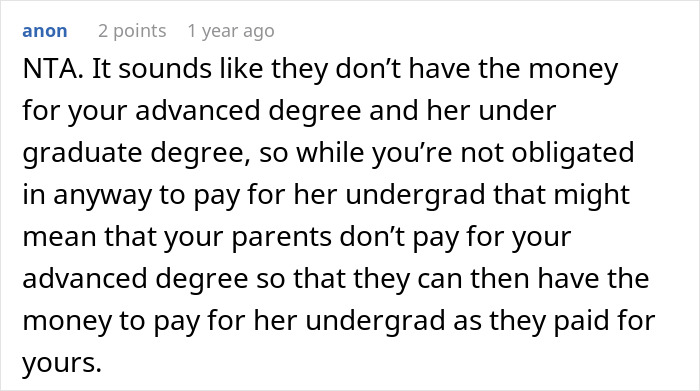&ldquo;They Then Called Me A Jerk&rdquo;: Person Refuses Parents&rsquo; Request To Pay For Their Sister&rsquo;s College Tuition And Fees