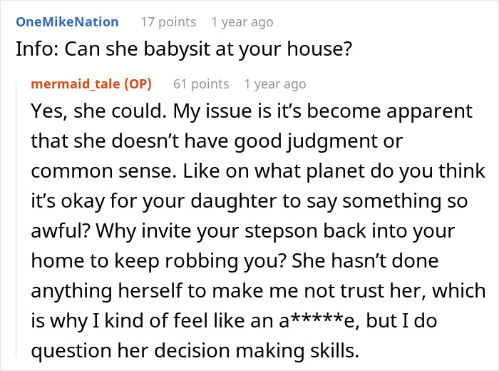 DIL Refuses To Let MIL Babysit Her Newborn Because She Can't Seem To Grasp Just How Dangerous Her Adult Children Are