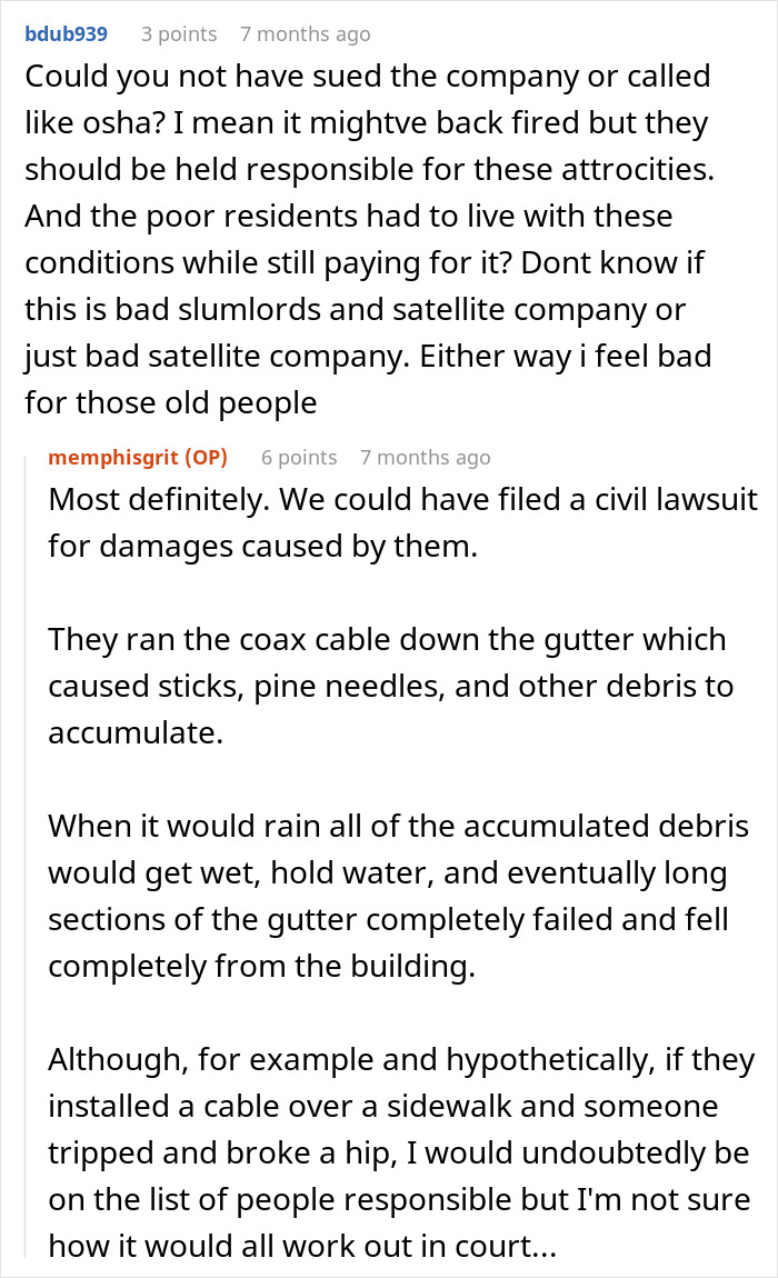 Maintenance Guy Can't Stand 200+ Elderly Residents Being Exploited By A Shameless TV Company, Makes Them Regret It Maintenance Guy Can't Stand 200+ Elderly Residents Being Exploited By A Shameless TV Company, Makes Them Regret It