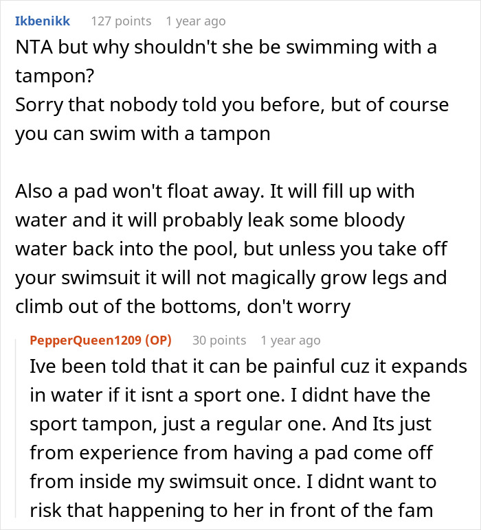 14-Year-Old Wants To Go Swimming During Her Period, So Her Sister Teaches Her How Tampons Work, Christian Mother Goes Ballistic