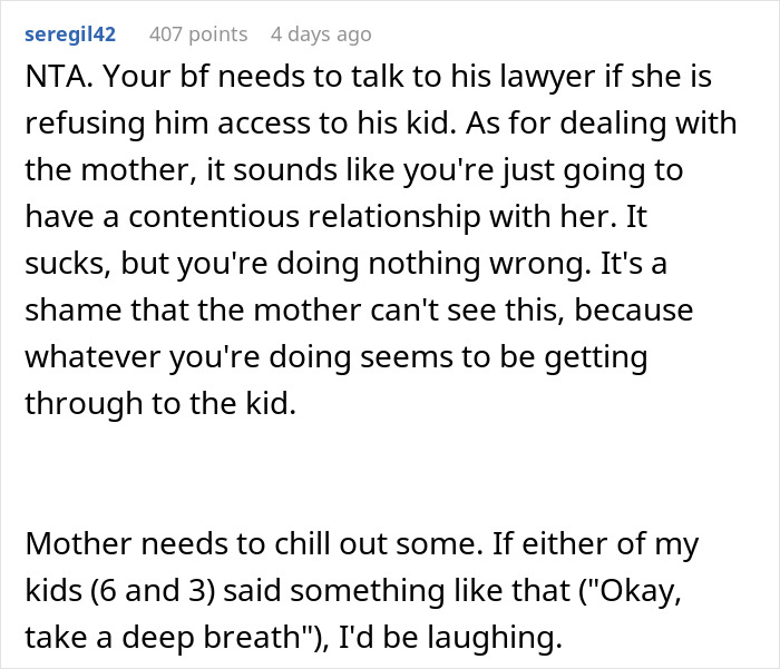 "Go Make Your Own Kids": Mom Loses It On Ex's New Girlfriend For Teaching Her Son "New Age" Phrases