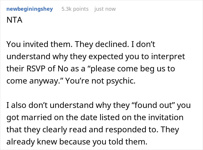 &ldquo;[Am I The Jerk] For Not Asking My Kids To Come To My Wedding After They RSVP&rsquo;d No?&rdquo;