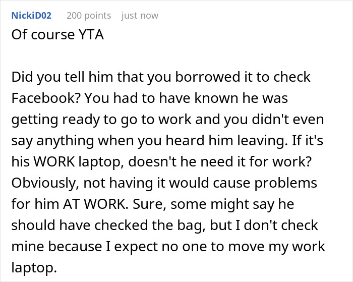 "I Thought He Overreacted": Woman Borrows Her Husband&rsquo;s Work Laptop And Doesn&rsquo;t Get Why He&rsquo;s Mad As She Bought It For Him
