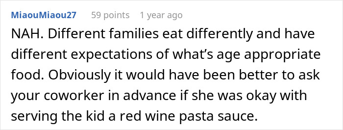 Mom Livid At Finding Out Colleague's Pasta Sauce Recipe Contained Wine As She Served It While Babysitting Her 8 Y.O. Kid Mom Livid At Finding Out Colleague's Pasta Sauce Recipe Contained Wine As She Served It While Babysitting Her 8 Y.O. Kid
