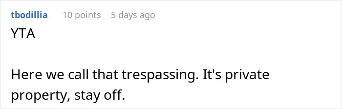 Person Doesn&rsquo;t See A Problem With Briefly Using Their Neighbors&rsquo; Driveway While They&rsquo;re Away On Holiday