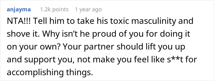 Wife Builds And Sets Up Furniture All By Herself, Husband Has A Problem With Her Taking Credit For It