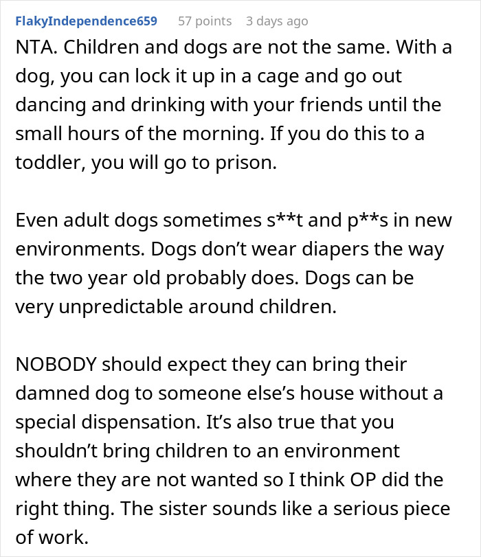 Woman Is Offended Her Dog Wasn't Welcome At Brother's Christmas, Bans His Child From Her New Year's, Goes Livid When The Brother Doesn't Come Woman Is Offended Her Dog Wasn't Welcome At Brother's Christmas, Bans His Child From Her New Year's, Goes Livid When The Brother Doesn't Come