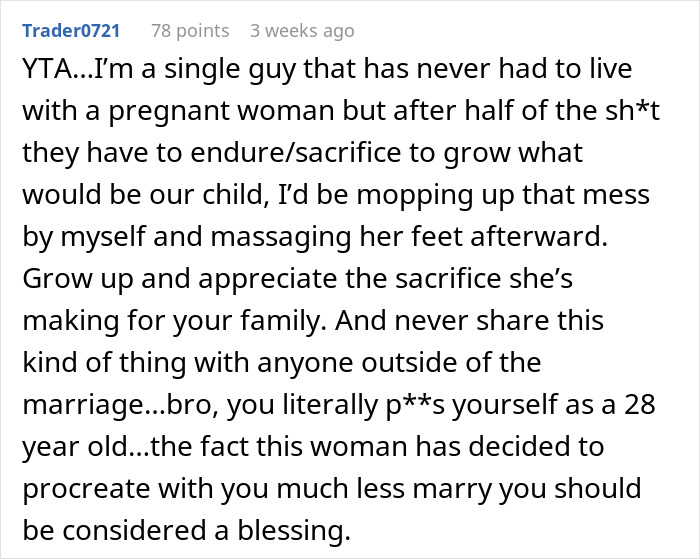 Man Asks If He Was Wrong Not To Help His Wife After She Had 'An Accident', Gets A Reality Check